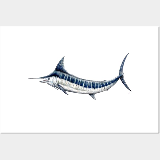 Blue marlin Wall Art by chloeyzoard